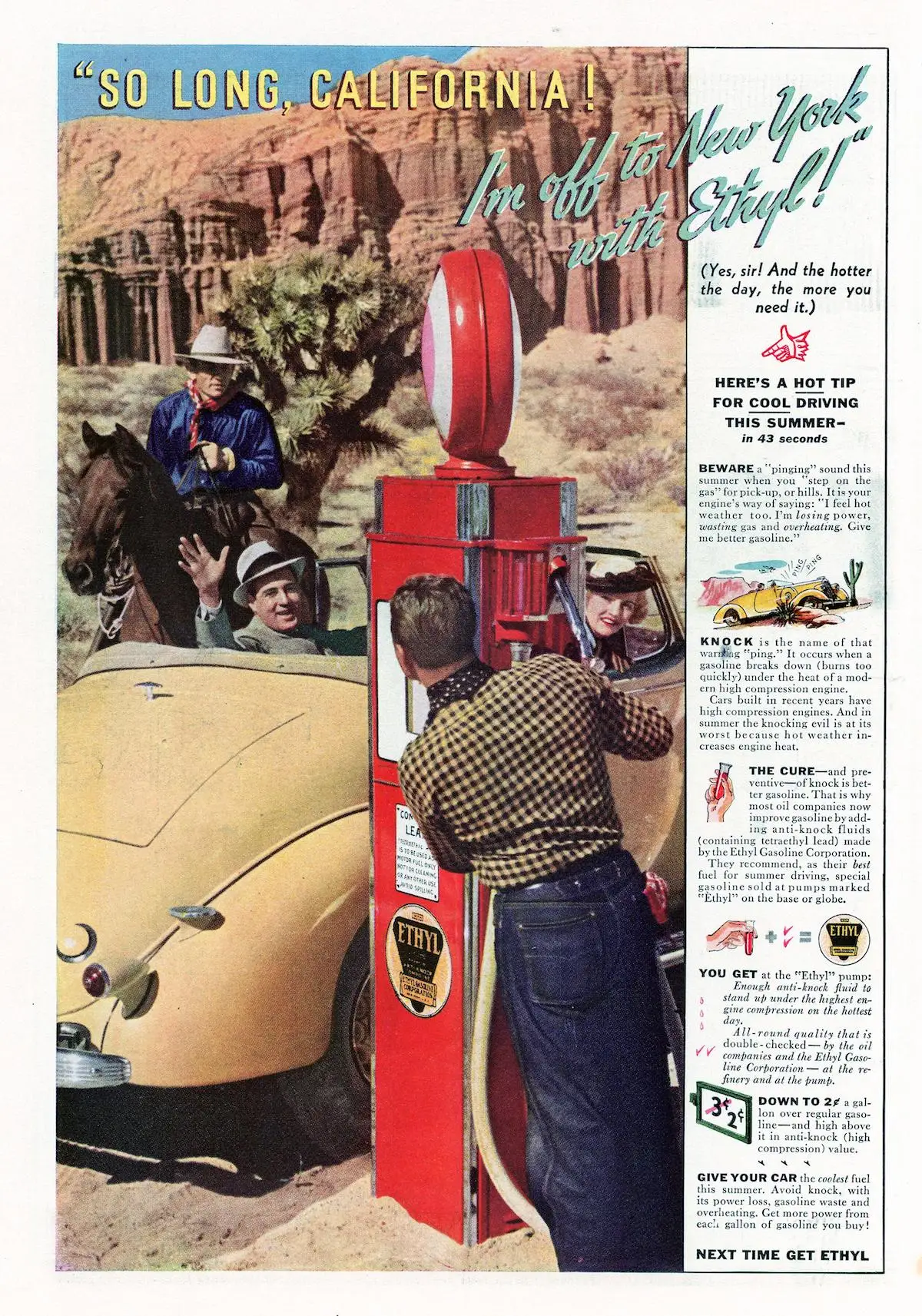 Time magazine leaded gasoline advert 1936