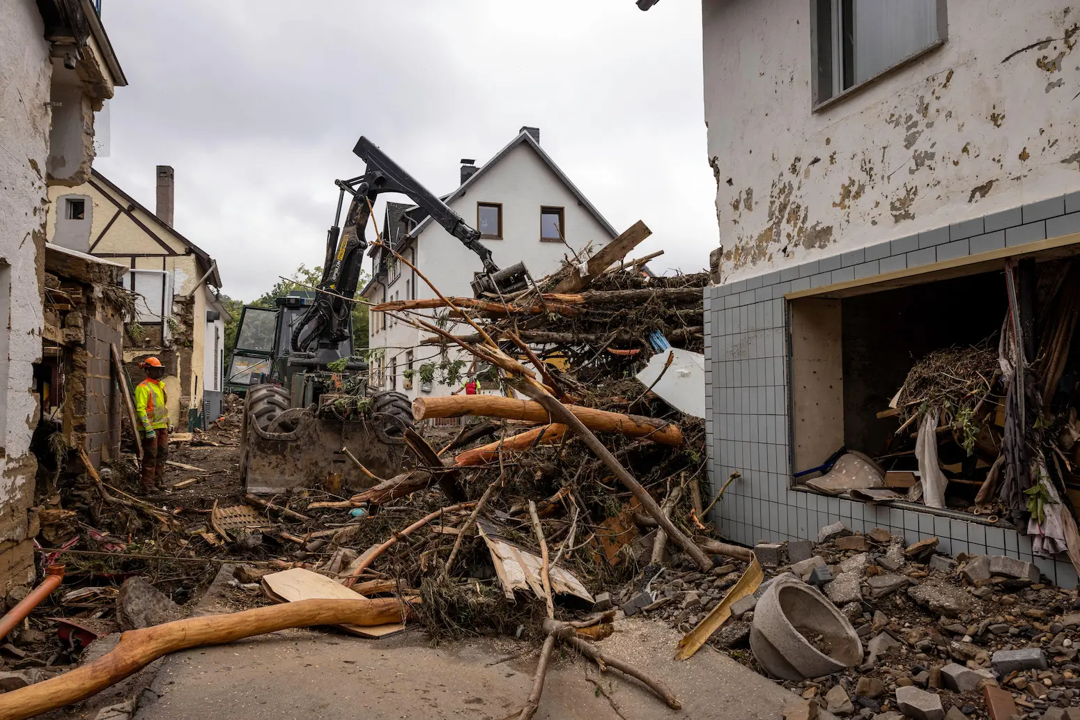 Flood damage in Schuld, Rheinland-Pfalz, 2021