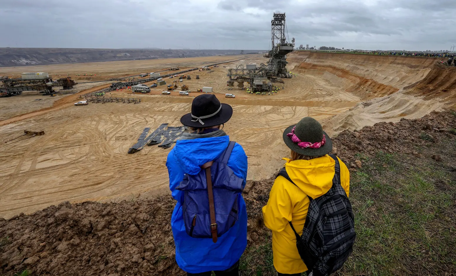 A protest rally at the Garzweiler opencast mine in Erkelenz, Germany, 2023